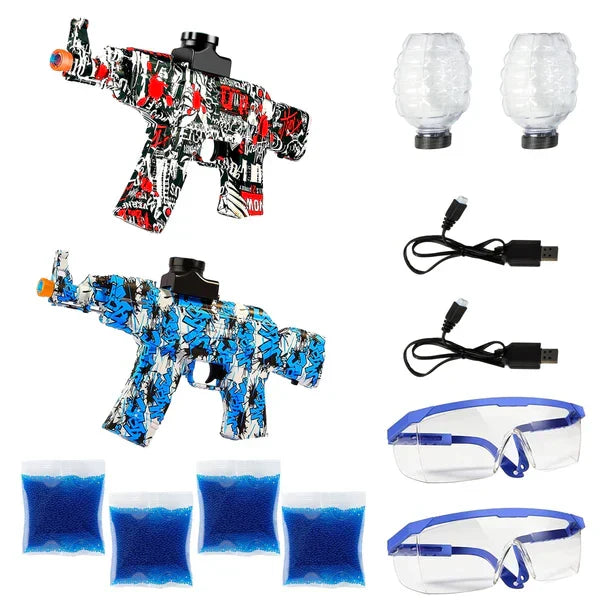 Kit 2 UND Lançador OrbiGel AK-47 (+20.000 bolinhas)(Vermelho) (Azul)