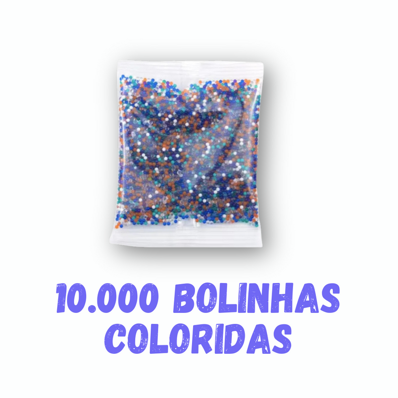 10.000 Bolinhas de gel - Coloridas